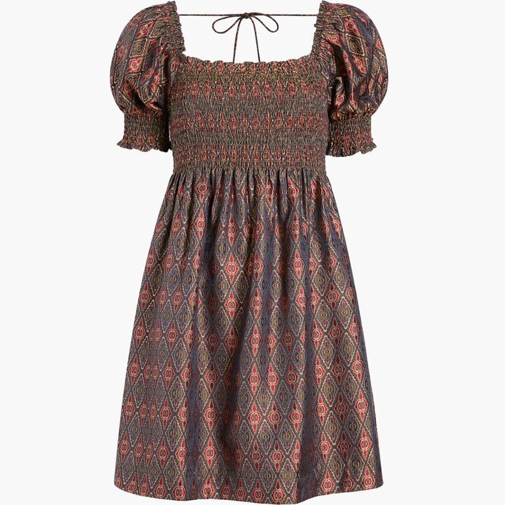 Hill House Athena Jewel Brocade Dress NWT